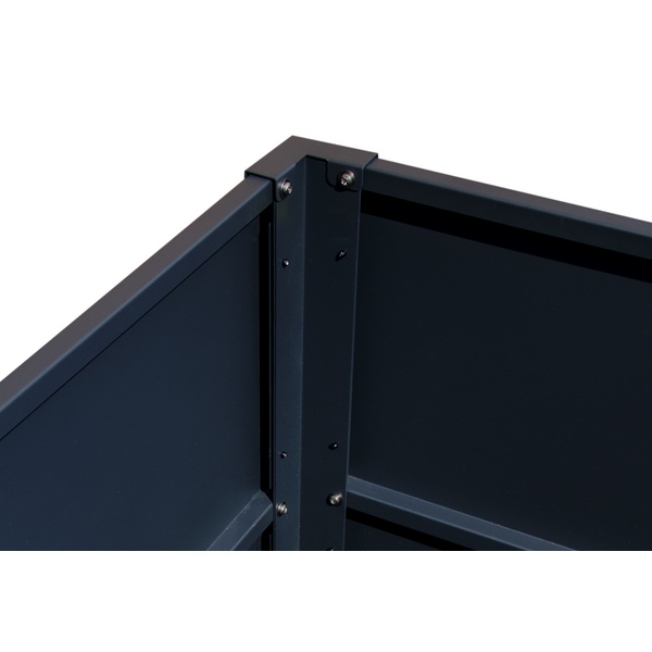 ELKE Metall-Hochbeet ANTHRAZIT 100x50x77cm Stahl verz. pulverbesch.