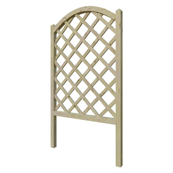 TINI Rankgitter gebogen B 80xH 135cm kdi-grün KH 45/45mm Leisten 12/30mm