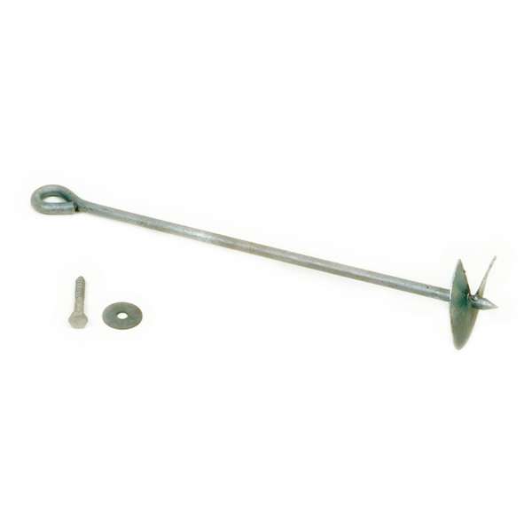 TOM Erdanker mit Scheibe und Schraube lose Ankerlänge 80cm feuerverzinkt