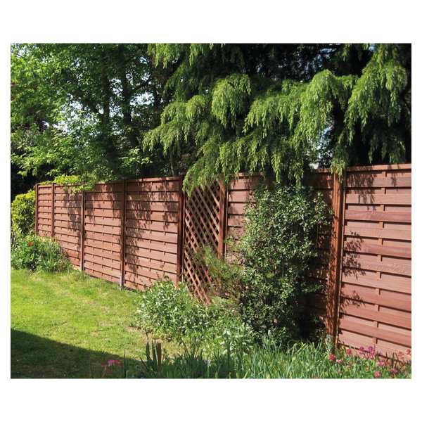 Sichtschutzzaun Keruing braun "FORTIS"