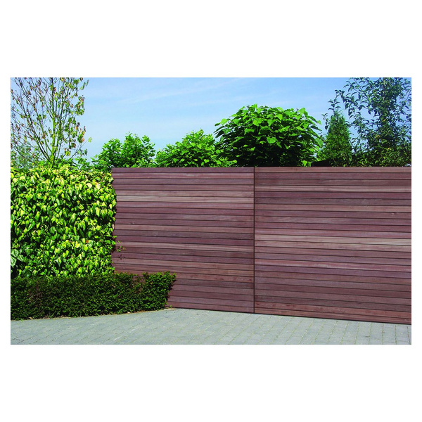Sichtschutzzaun Keruing braun "PARALLELA"