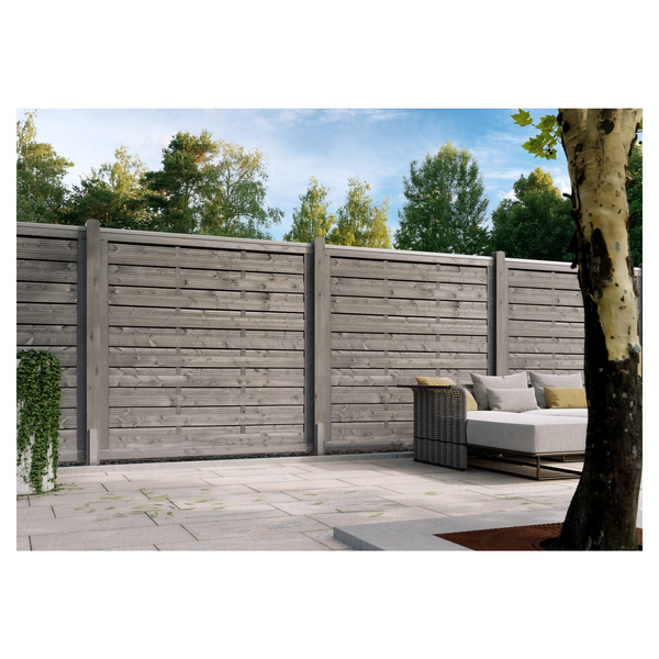 Sichtschutzzaun Kiefer anthrazit "NIGHTLINE"