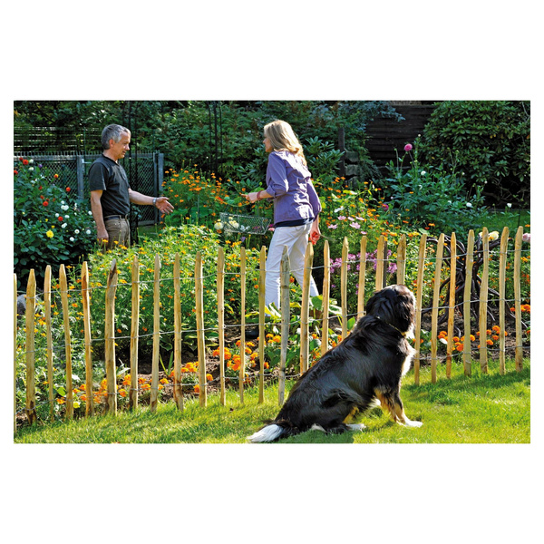 ROLLO-Lattenzaun Lattenabstand 8-10cm Höhe 175cm Rollenlänge 5 m