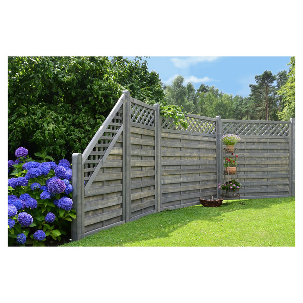 Sichtschutzzaun Fichte grau "BARTEK"