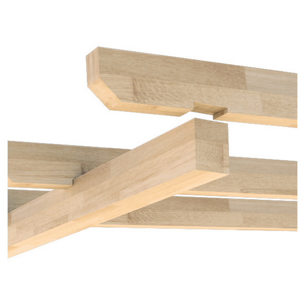 KATTO Terrassenüberd. 4080x4500mm Leimholzbaus. mit Poly Breitk. weiß Zub. pressbl. Rinne PVC-grau