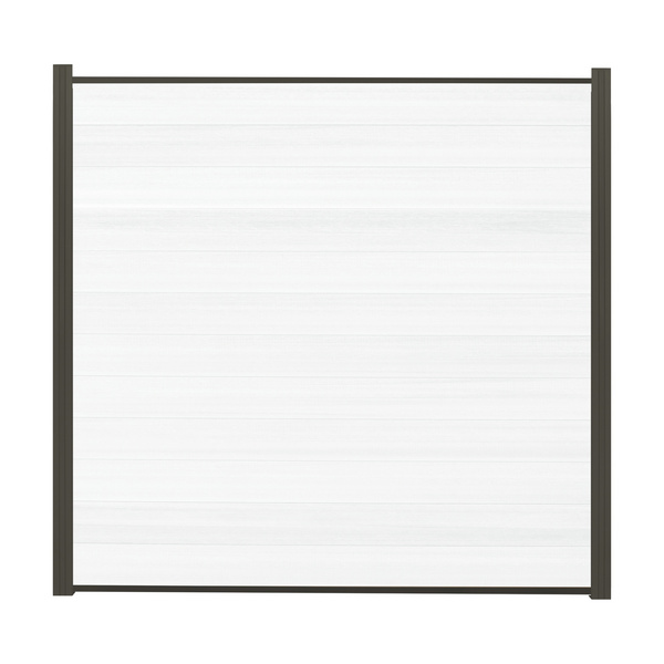 Sichtschutzzaun WPC weiß "ELSKOP"