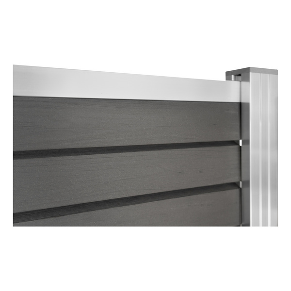 Sichtschutzzaun BPC grau "HANÖ"