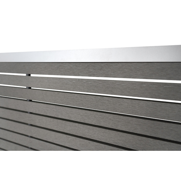 Sichtschutzzaun BPC schiefergrau/silber "HÖRVIG"