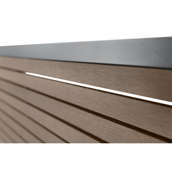 Sichtschutzzaun BPC schokobraun/anthrazit "HÖRVIG"