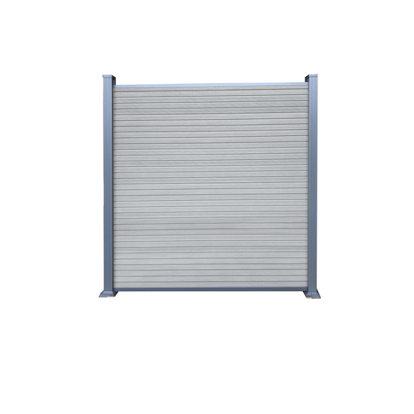 Sichtschutzzaun WPC grau "WAREN"