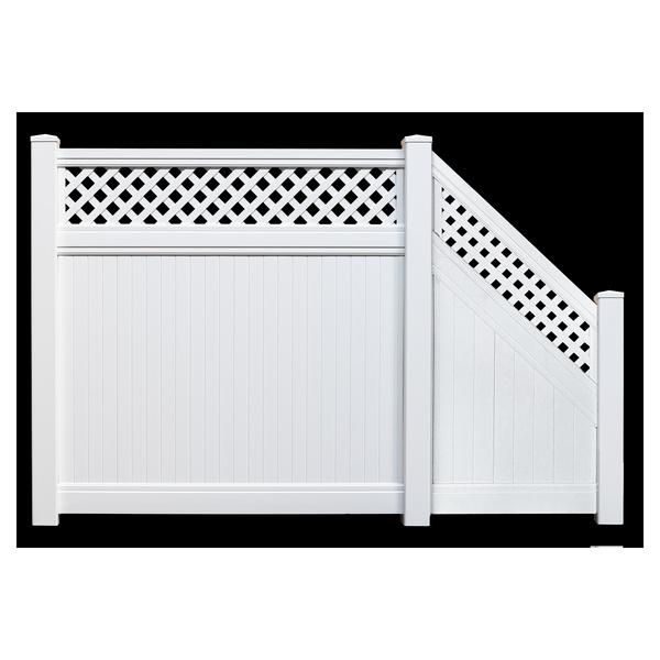 Sichtschutzzaun Kunststoff weiß "ELDORADO"