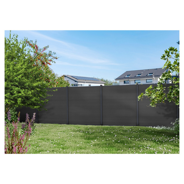 Sichtschutzzaun WPC anthrazit "MAX"