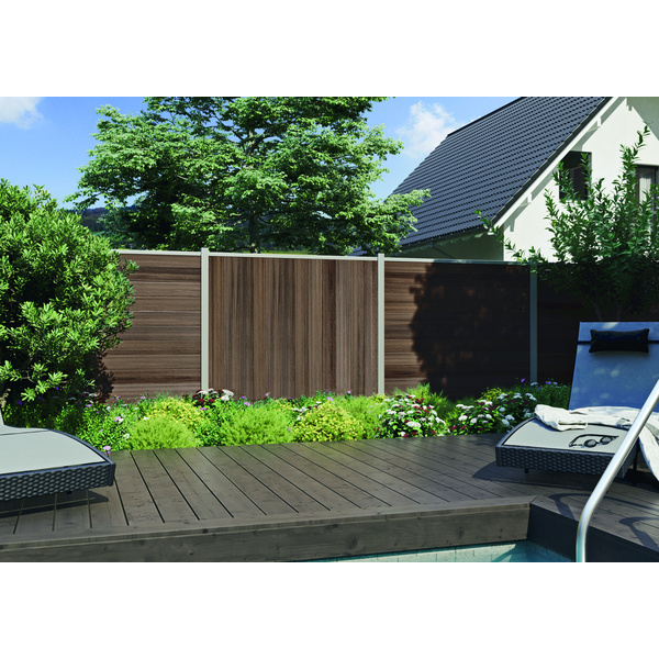 ECOSTECK-Set für Senkrechtmontage Silber Start und Endleiste verstärkt 50/50x24x1655mm Aluminium