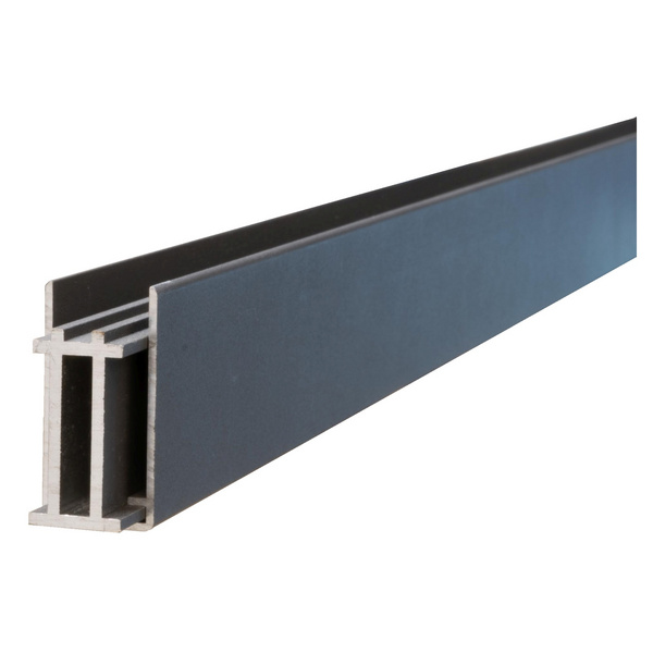 ECOSTECK-Set für Senkrechtmontage Anthrazit Start und Endleiste verstärkt 50/50x24x1655mm Aluminium