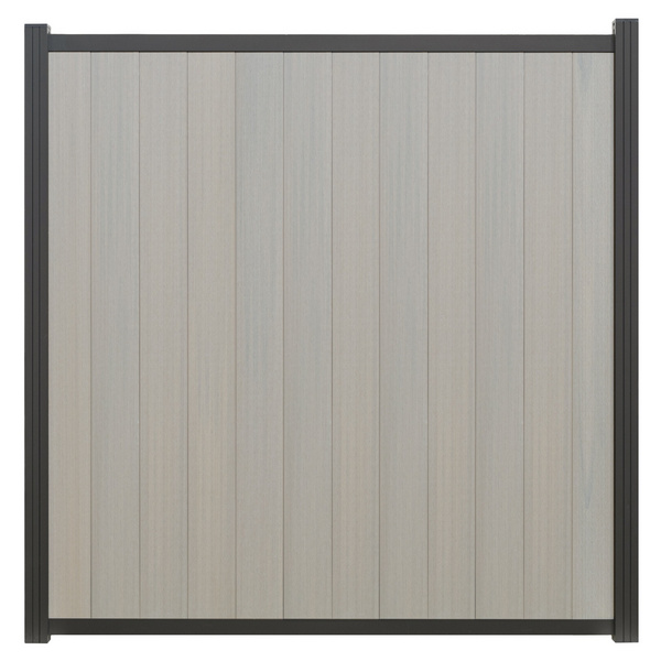 ECOSTECK-Set für Senkrechtmontage Anthrazit Start und Endleiste verstärkt 50/50x24x1655mm Aluminium