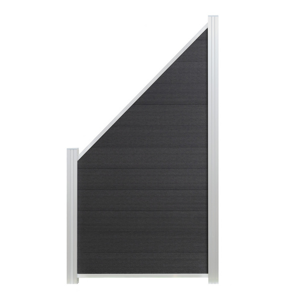 ECOSTECK-Start & Abschluss Set SILBER für ein Eckelement 32/25x20x900mm Aluminium