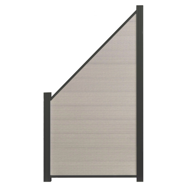 ECOSTECK-Start & Abschluss Set ANTHRAZIT für ein Eckelement 32/25x20x900mm Aluminium