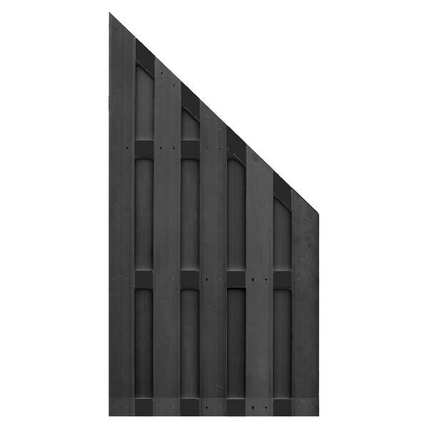 Sichtschutzzaun WPC anthrazit "EMDEN"