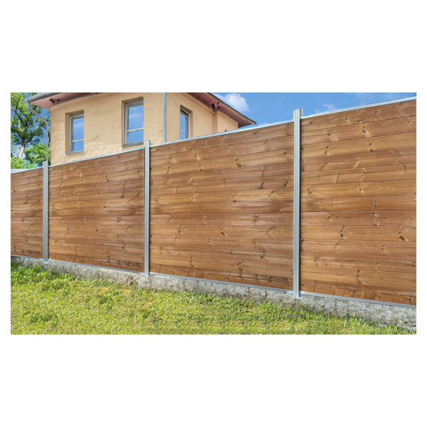 Sichtschutzzaun Kiefer braun "KARRAT"