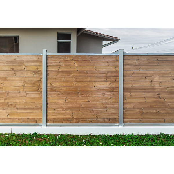 Sichtschutzzaun Kiefer braun "KARRAT"