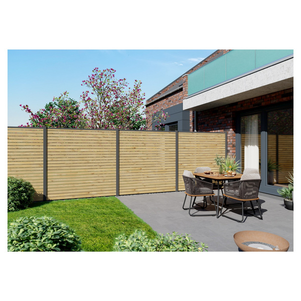 Sichtschutzzaun Kiefer natur "RHÖN"