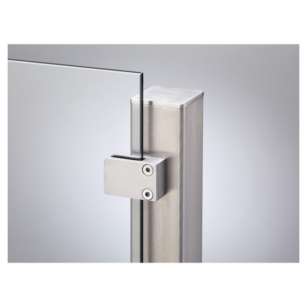 VETRO Endpfosten V2A 60/60x1270mm zum Aufschrauben Klemmbacken nach links