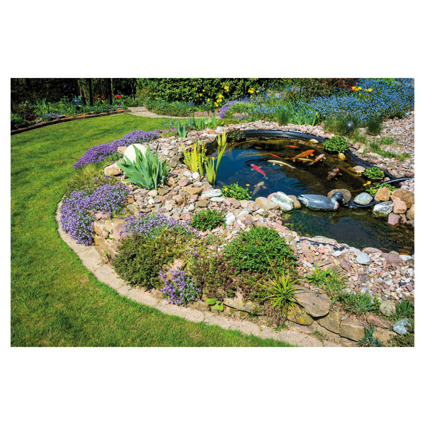 Gartenteichfolie 1,0mm Weich-PVC SCHWARZ 10,00x20m