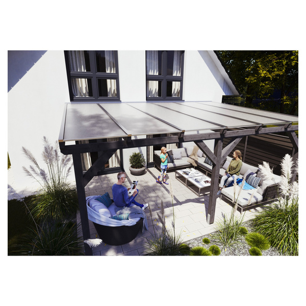 Polyclear-Polycarbonat S3P 1200x3500mm weiß-OPAL 16mm