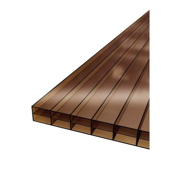 Polyclear-Polycarbonat S3P 980x3000mm BRONZE 16mm