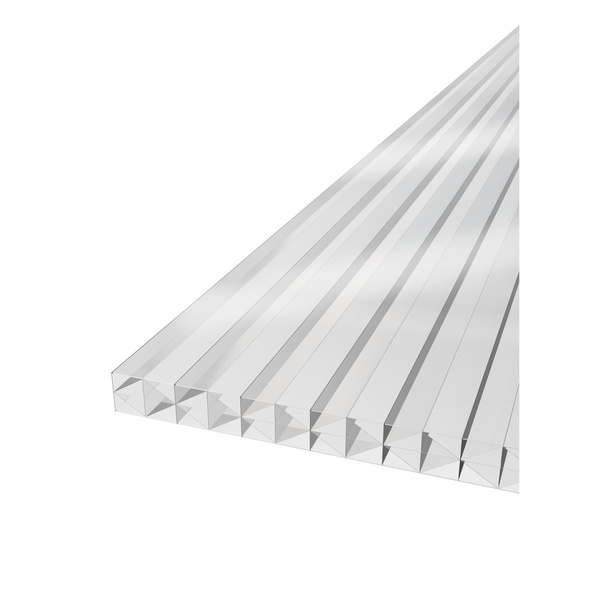 Thermo Polycarbonat X-Struktur 1200x2500mm glasklar 25mm