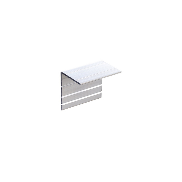 Profilabschlußwinkel Alu 90 mm 52x40x2mm pressblank Für Randklemmdeckel mit Wetterschenkel