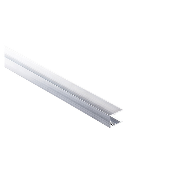 Alu 16 Abschlussprofil gebohrt 1200mm weiß mit Ablauföffnungen