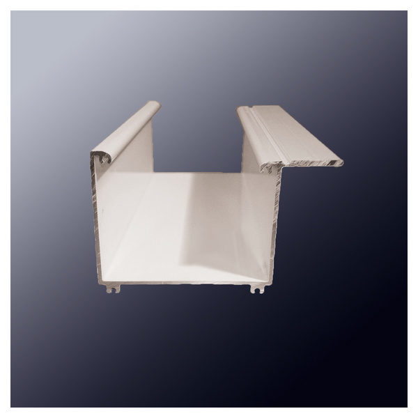 TJ90 Alu-Regenrinne 7100mm pressblank