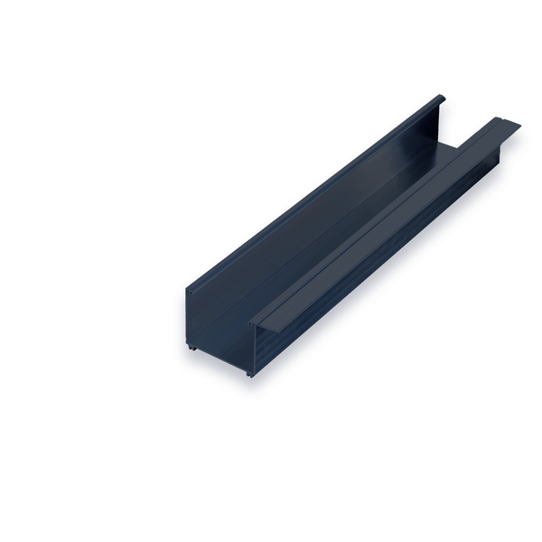 TJ90 Alu-Regenrinne anthrazit 5100mm (RAL 7016)