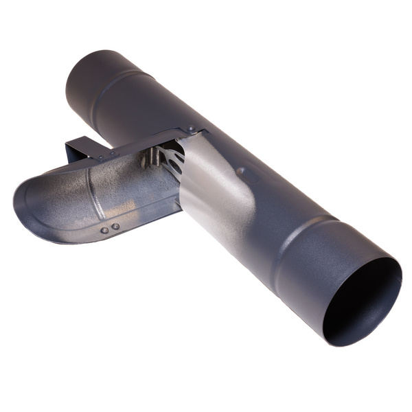 TJ90 Alu-Regenwasserklappe anthrazit RAL 7016 mit Laubfang