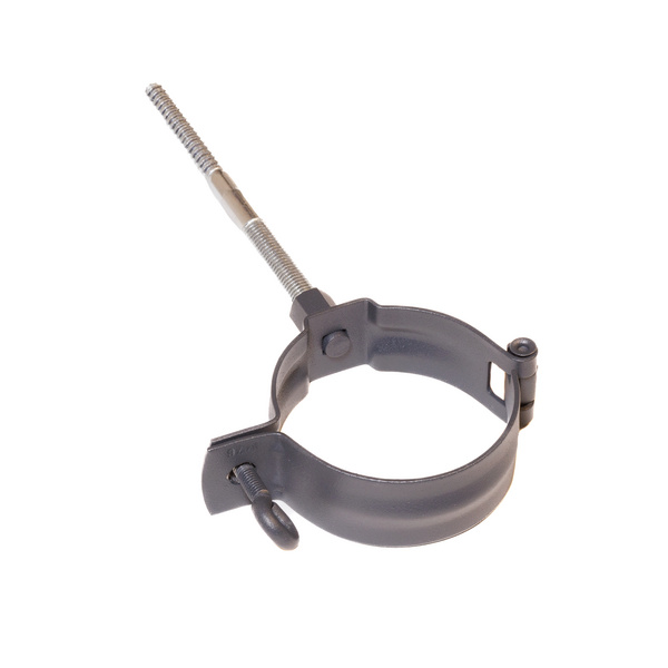 TJ90 Alu-Rohrschelle anthrazit RAL 7016