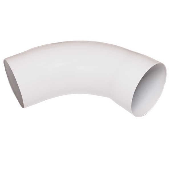 TJ90 Alu-Rohrbogen 72° weiß RAL 9016