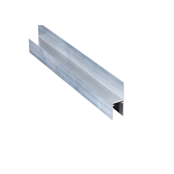 NOVAKLICK U-Profil mit oberer Lasche 6000mm Alu preßblank 16mm