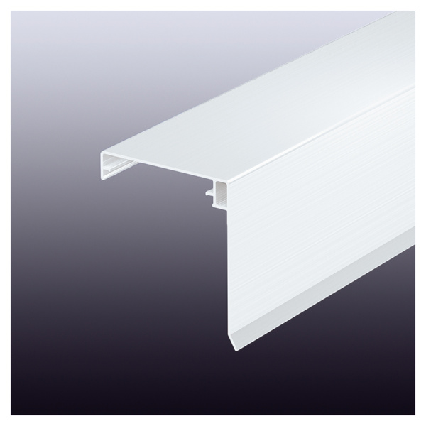 Wetterschenkel-Klemmdeckel weiß 6000mm