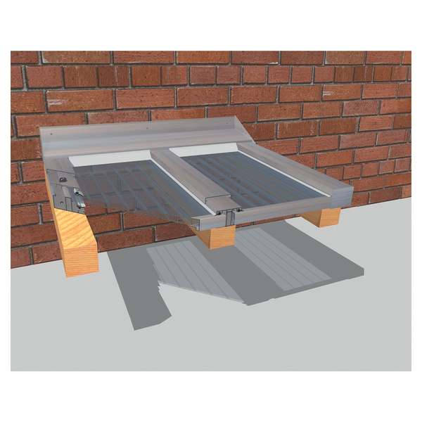 Komplettsystem Alu 2500mm Randprofil (2-teilig) inkl. Dichtung