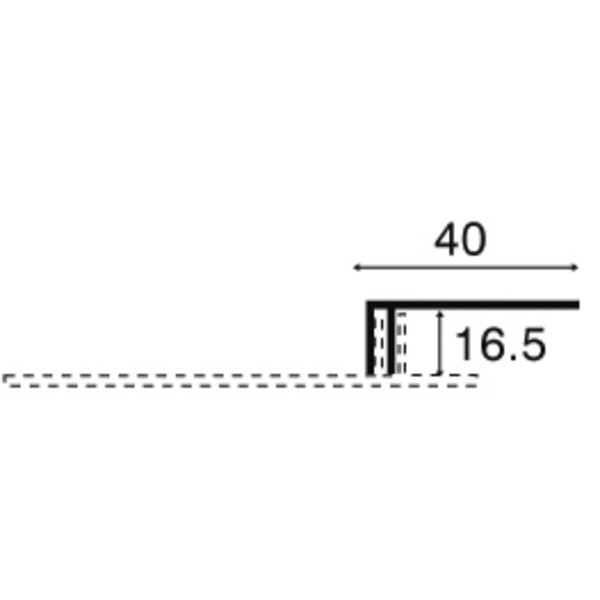 Heering Abdeckprofil 6000mm anthr. 0618 für Lüftungsprofil