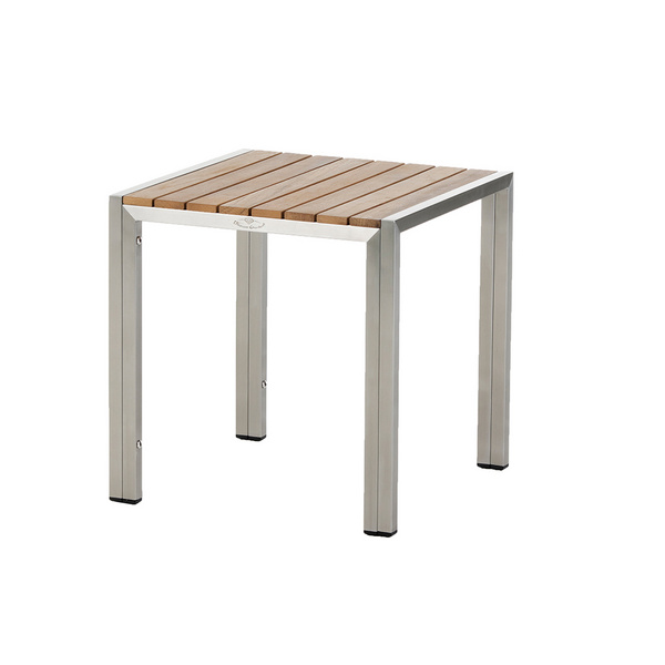 Malaga Beistelltisch Edelstahl/Teak