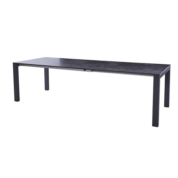 Palermo Ausziehtisch 170/220/270x100cm / Edelstahl/HPL - Schiefer -OHNE BEINE-