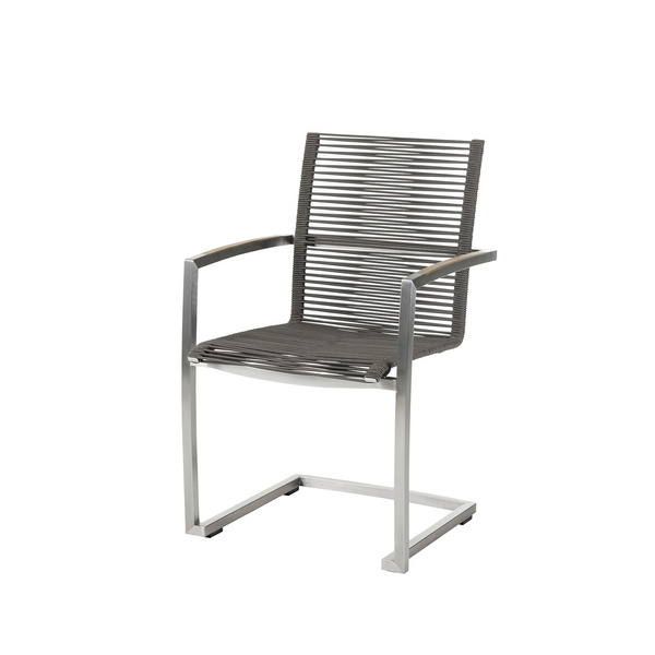 Atlanta Swingstuhl Edelstahl/Rope - Mocca