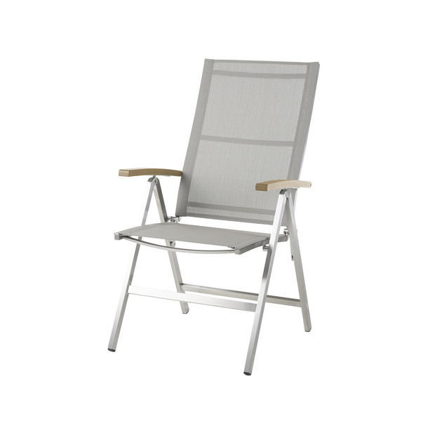 Monaco Hochlehner Edelstahl/Textilene - braun/tricolor