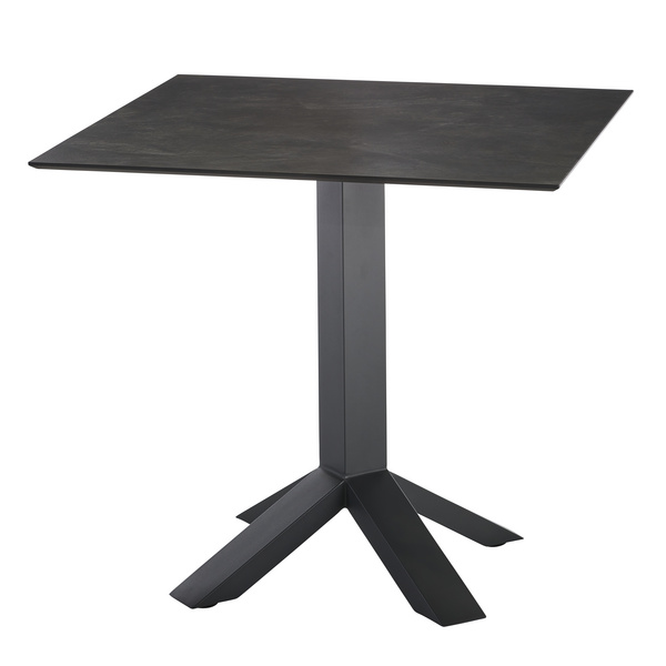 Sheffield Tischgestell - Edelstahl-Dunkelgrau