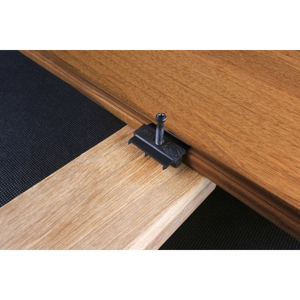 Hybrid Clip 8-25 Montageset für Hartholz mit Clipnut Schrauben 4,8x43mm 90St. + Bit pro Set