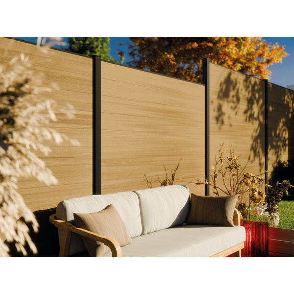 WPC Premium fence board Cedar 21x160mm Deckmaß 150mm L-178cm FZERT (RCE)
