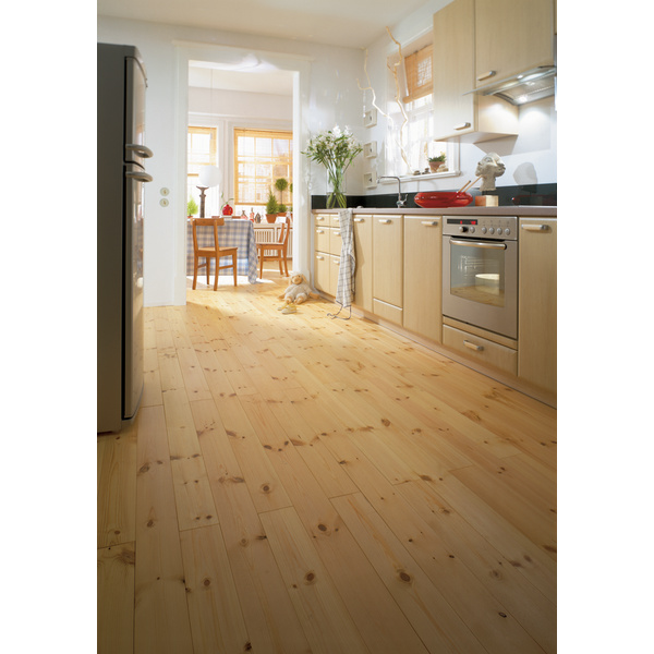 Massivholzdiele Kiefer Wilder Verband A/B-Sortierung