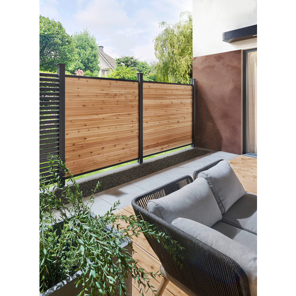 Terrassenfliese Keramik Aneto Anthrazit glatt CEWO-DECK - 20 mm stark